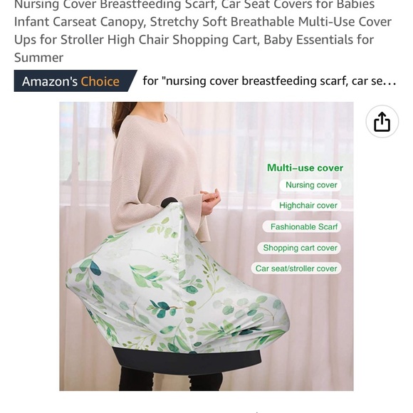 Car Seat/Nursing cover - Picture 8 of 8